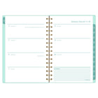 Cambridge 2027 Small Weekly/ Monthly Planner - 8-½" H x 6" W - Glimmer - Bilingual-Page size: 8-1/2" H X 5-1/2" W
