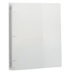 JAM Paper Plastic 3 Ring Binder, 0.75 inch, Clear, 5 Pack (7525644g)-Finish: groove