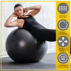 Everlast Pro Grip Fitness Ball - 65 cm - Black-Inflates to 65 cm (26")