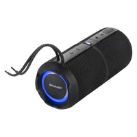 Sharp GX-BT290-BK Crystal Clear Portable Waterproof Bluetooth Speaker with RGB Lights - Black-Total Output Power : 32W