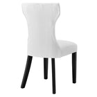 Modway Silhouette Dining Side Chair - White-Fine polyester upholstery