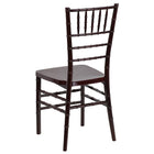 Flash Furniture HERCULES PREMIUM Series Mahogany Resin Stacking Chiavari Chair-Mahogany Finish