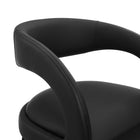Modway Pinnacle Vegan Leather Bar Stool - Black Black - Set of 2-9
