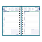 Blueline 2027 DuraFlex Daily Planner - 8" x 5" - Assorted - Bilingual-Previous, current and following monthly calendars at the top of each spread