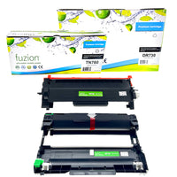 fuzion Brother TN760 DR730 Compatible Imaging Kit - High Yield - Black-Ink Colour: Black