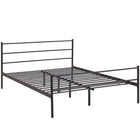 Modway Alina Platform Queen Bed Frame - Brown-Rustic Cottage Metal Platform Bed