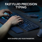 Logitech MX Keys S Combo - Performance Wireless Keyboard and Mouse with Palm Rest - Black-Scroll 1000 Lines Per Second: With MagSpeed, Logitech’s fastest and most precise scroll wheel, and an 8K DPI sensor, this Logitech Mouse tracks anywhere - even on glass