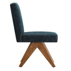 Modway Lyra Fabric Dining Room Side Chair - Azure - 2 Pack-Assembly Required