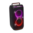 JBL PartyBox Club 120 - Portable Party Speaker-Get the most out of your speaker. AI Sound Boost analyzes the incoming signal in real time while simultaneously using an AI algorithm to predict loudspeaker movement and power response. It pushes the driver to its maximum capability, fully exploiting the dynamic range for better and more powerful sound. It also reduces distortion even at high volume, maximizing the bass output and overall loudness.