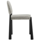 Modway Hayley Upholstered Fabric Dining Side Chair - Black/Camel-Fully Assembled