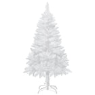 HOMCOM 4' Artificial Christmas Tree with 202 Realistic Branches - White-Lush with pine tree tips that provide a healthy, natural look 