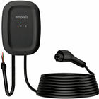 Emporia Classic Level 2 48A EV Charger with 24' Cable - J1772 - Hardwired - Black-Delivers up to nine times faster charging speed with up to 46 miles per hour when hardwired at 48A, significantly faster than a standard wall outlet for efficient and reliable electric vehicle charging