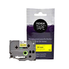 Premium Tape Compatible with Brother TZ651, TZ-651, TZE-651, TZE651 - Black / Yellow - 24 mm-Color: Black / Yellow