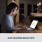 Logitech Combo Touch iPad Pro 11-inch (1st, 2nd, 3rd, 4th gen - 2018, 2020, 2021, 2022) Keyboard Case - Sand-Backlit, laptop-like keyboard: Backlit keys auto-adjust to your environment with 16 levels of brightness and a full row of iPadOS shortcut keys provide one-tap access to volume controls and more