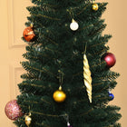 HOMCOM 6' Pencil Artificial Christmas Tree - Green-Sturdy and durable base for better stability 