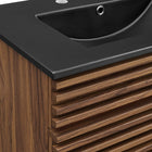 Modway Render 30" Bathroom Vanity - Walnut/Black-8" Centerset Holes