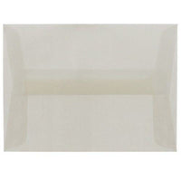 JAM Paper A2 Translucent Vellum Invitation Envelopes - 4.375" x 5.75" - Platinum Silver - 25 Pack (PACV616)-Color: Platinum Silver Translucent 