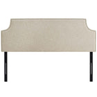 Modway Laura Upholstered Fabric Queen Headboard - Beige-Dense Foam Padding