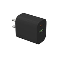 Evry 30W USB-A & USB-C Wall Charger - Black-30W fast charging