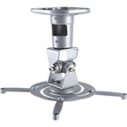 Amer Mounts AMRP100S Universal Ceiling Projector Mount - Silver-Universal Fit: Securely holds projectors up to 30 lbs, ensuring broad compatibility.