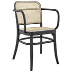 Modway Winona Wood Dining Chair - Black-Modern Farmhouse Dining Chair