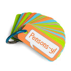 Open The Joy Let's Talk About It! Pocket-Sized Conversation Cards - French Version-Simply attach them to a backpack and they become a portable activity.