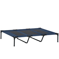 PawHut Elevated Pet Bed with Carrying Bag for XL Dogs - Dark Blue-Dog bed for indoor and outdoor use 