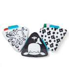 Melissa & Doug Ocean Tummy Time Triangle-A beautifully designed skill-booster: developmentally appropriate features include a crab with peek-a-boo mirror and squeaking claw, multi-textured tabs and ribbons on a jellyfish, and an attached tuck-away fish that stores in a pocket