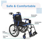 Journey So Lite C2 Ultra Lightweight Wheelchair - Red-Military-grade magnesium frame weighs only 24 lb for easier lifting and transport