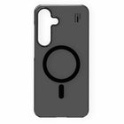 Ideal of Sweden Clear Cell Phone Case with Magnets for Galaxy S26 - Tinted Black-Protective design with raised edges to protect the camera and screen