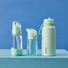 b.box - Tritan Drink Bottle - 450ml - Spearmint-Lightweight and durable Tritan bottle with flip-top lid.