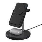 Adam Elements Mag 5 Magnetic 5-in-1 Wireless Charging Station with power Bank - Black-Multi-Device Charging Dock: Simultaneously charges your wireless-charging AirPods and supports other Bluetooth earphones with wireless charging cases