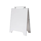 Futech PVC Double-Sided Sandwich Board - 24" x 36" - White-Durable outdoor A-frame design perfect for sidewalk advertising, storefronts, restaurants, and events.