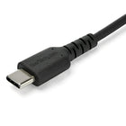 StarTech 6.6 ft. USB 2.0 to USB-C Cable, Black-Durable USB A to USB C cable is reinforced with Kevlar aramid fiber for increased tensile strength that is 5x stronger than steel