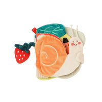 Manhattan Toy Silly Snail Sensory Book-Ultra soft book with a variety of textures and sounds to engage baby