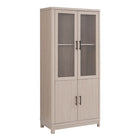 Manhattan Comfort Jodie 31" Mid-Century Modern Bookcase - Whitewashed Oak - Set of 3-Features Beautiful Wood Grain Finish