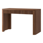 Hudson&Canal Palmera Rectangular Fluted Desk - 47.5" W - Satin Walnut-Clean with a soft, dry cloth and no harsh chemicals or abrasive cleaning materials