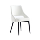 Manhattan Comfort Tremont 21.7" Modern Leatherette Upholstered Dining Chair - White - Set of 2-Weight Capacity: 275 lb. Each