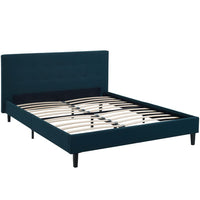 Modway Linnea Full Bed - Azure-Platform Bed Frame With Headboard