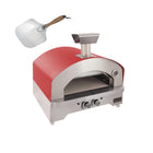 Kucht Napoli Outdoor Portable Propane Pizza Oven - Red-Natural gas convertible