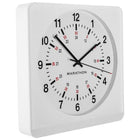 Marathon Large 12-Inch Analog Wall Clock with Auto-Night Light & Silent Sweep - White/White (CL030057WH-WH1)-This clock was engineered with a silent, continuous-sweep second hand quartz movement. It does not emit a ticking sound.