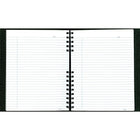 Blueline NotePro Notebook,  9-1/4" x 7-1/4", Black Ostrich-Like, 192 Pages-Features storage pocket, self-adhesive tabs and index sheet for easy referencing
