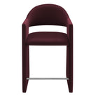 Modway Talia 37" Performance Velvet Counter Stool - Mulberry-Arrives Fully Assembled