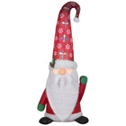 GEMMY Airblown Inflatable Christmas Damask Tomten with Curved Hat - 60"-Plush beard and trim accents