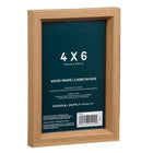 General Supply Goods + Co Photo Wood Frame - 4" x 6"-Equipped with two hangers for vertical or horizontal wall mounting