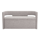 Zuo Papua Storage Bench - Grey-Comfy and durable polyester fabric