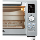 Salton NuRetro Digital Air Fryer Toaster Oven - Metallic Silver-12 one-touch presets: toast, bagel, pizza, air fry, cookies, and more—quick and easy cooking with the press of a button.