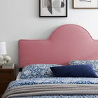 Modway Dawn Performance Velvet King/California King Headboard - Dusty Rose-5 Mounting Positions