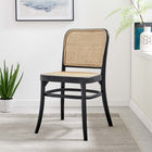 Modway Winona Wood Dining Side Chair - Black-Includes Non-Marking Foot Caps