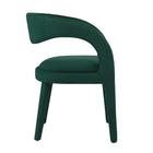 Modway Pinnacle Performance Velvet Dining Chair - Green - 2 Pack-7